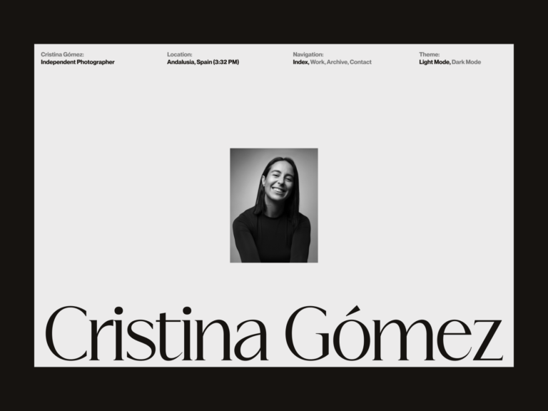 Cristina Gómez - Awwwards SOTD